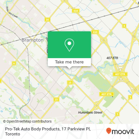 Pro-Tek Auto Body Products, 17 Parkview Pl map