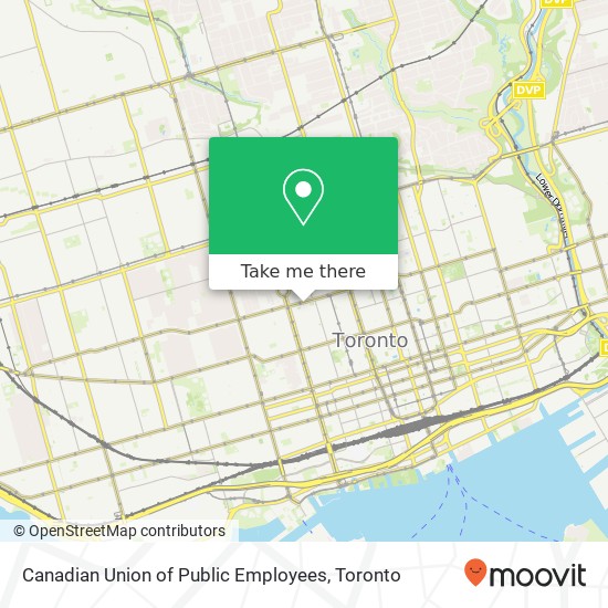 Canadian Union of Public Employees map