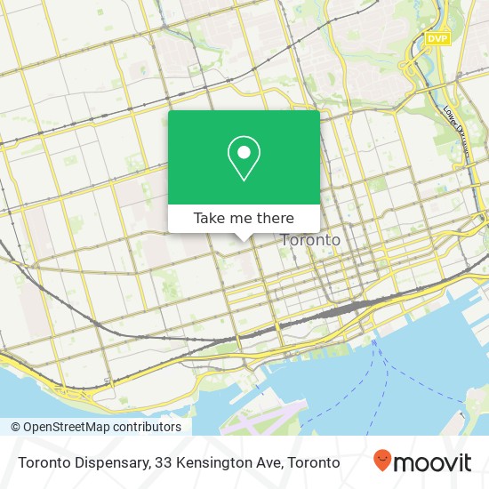 Toronto Dispensary, 33 Kensington Ave plan