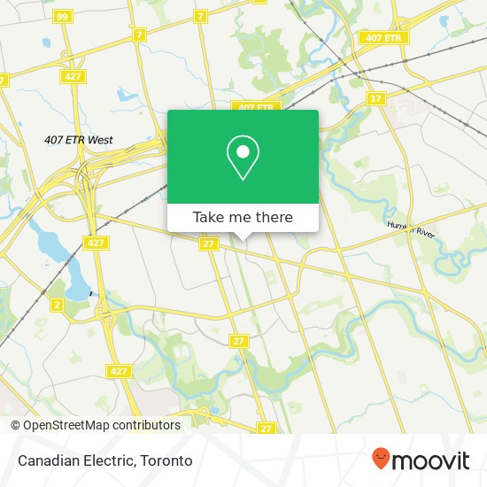 Canadian Electric map
