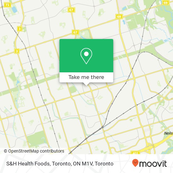 S&H Health Foods, Toronto, ON M1V map