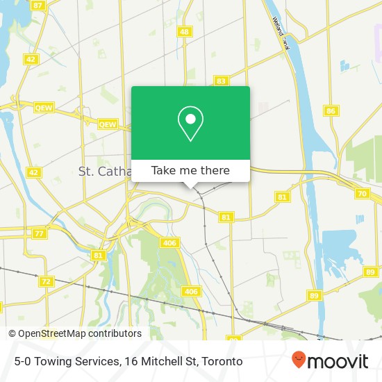 5-0 Towing Services, 16 Mitchell St plan