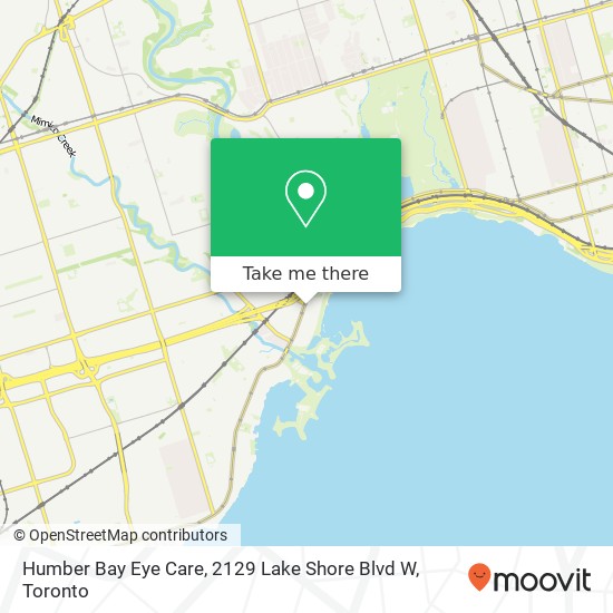 Humber Bay Eye Care, 2129 Lake Shore Blvd W plan