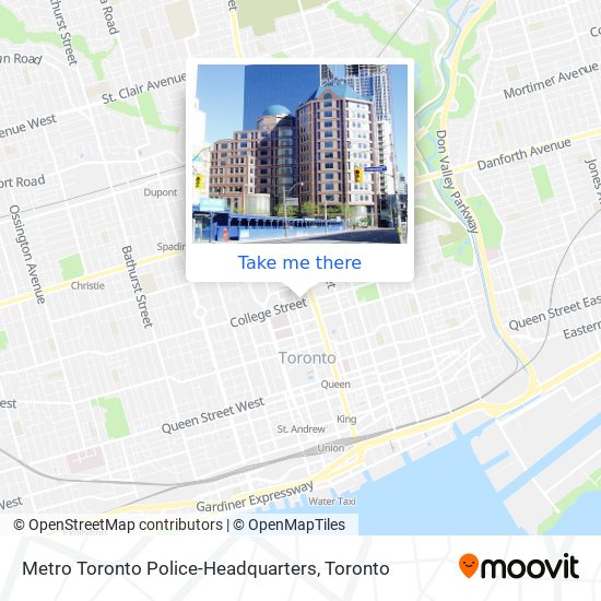 Metro Toronto Police-Headquarters map