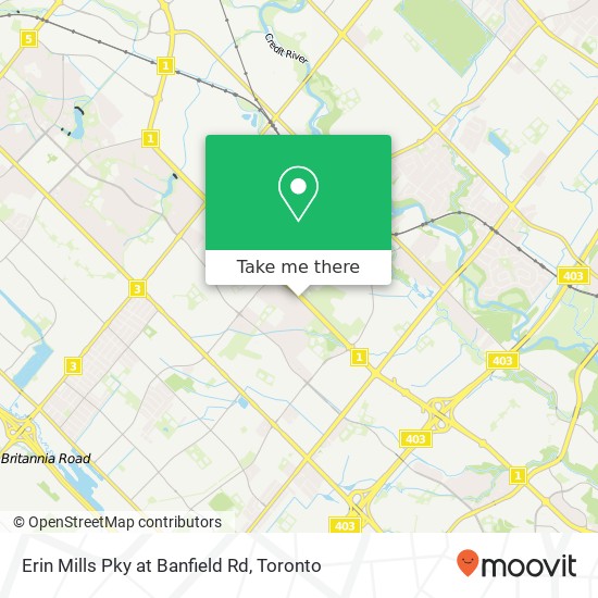 Erin Mills Pky at Banfield Rd plan