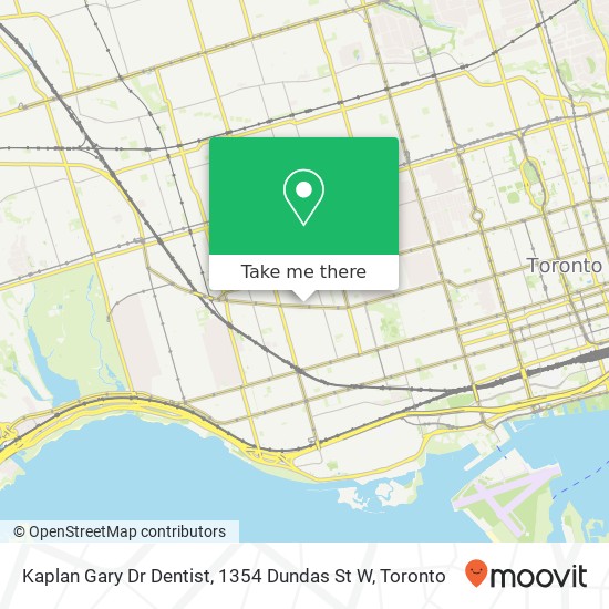 Kaplan Gary Dr Dentist, 1354 Dundas St W map