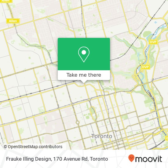 Frauke Illing Design, 170 Avenue Rd map