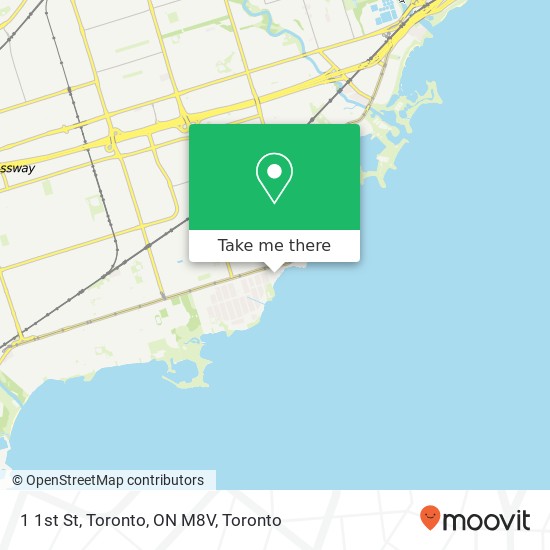 1 1st St, Toronto, ON M8V map