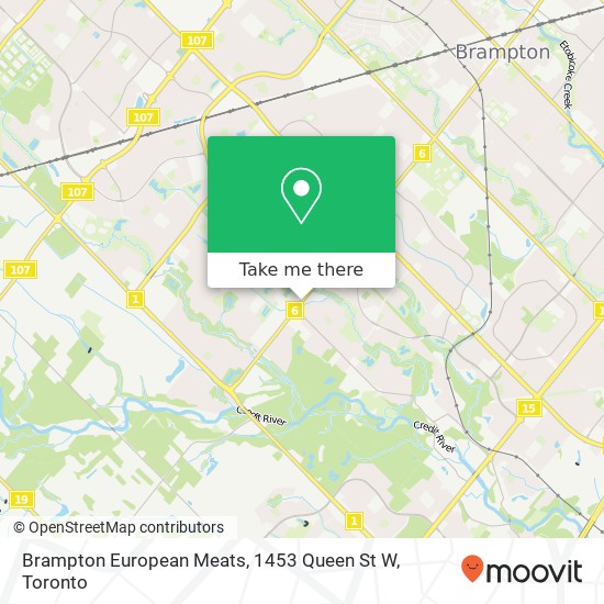 Brampton European Meats, 1453 Queen St W plan