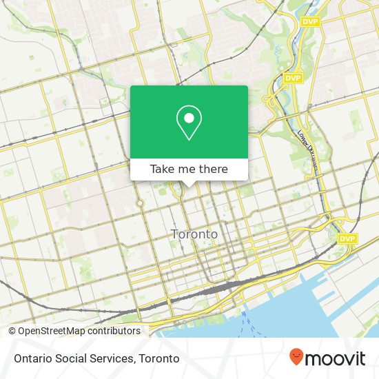 Ontario Social Services map