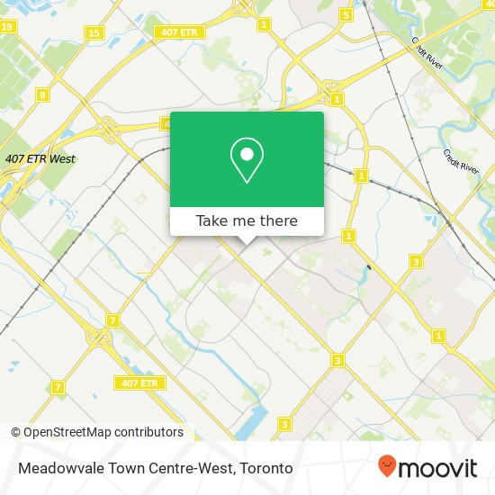 Meadowvale Town Centre-West map