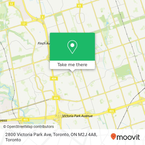 2800 Victoria Park Ave, Toronto, ON M2J 4A8 map