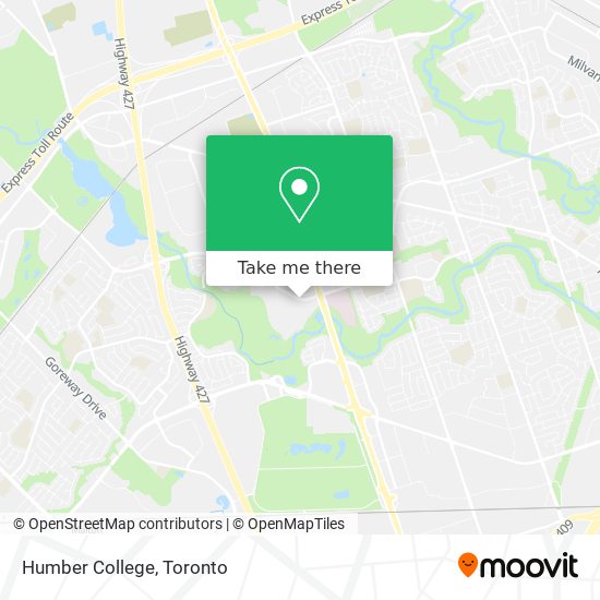 Humber College map