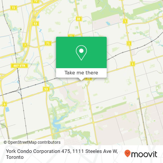 York Condo Corporation 475, 1111 Steeles Ave W map