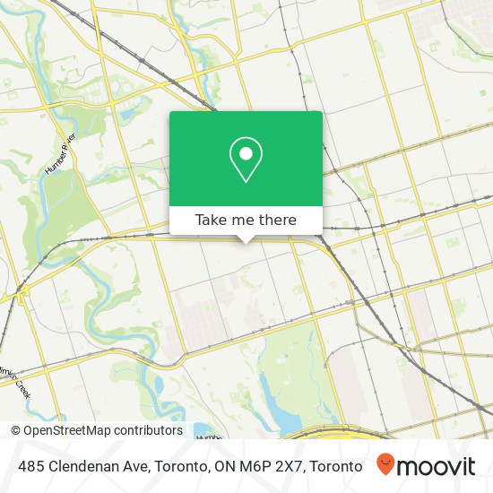 485 Clendenan Ave, Toronto, ON M6P 2X7 map