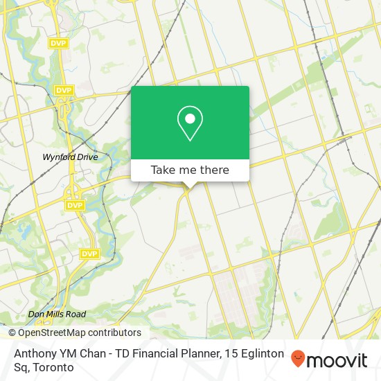 Anthony YM Chan - TD Financial Planner, 15 Eglinton Sq map