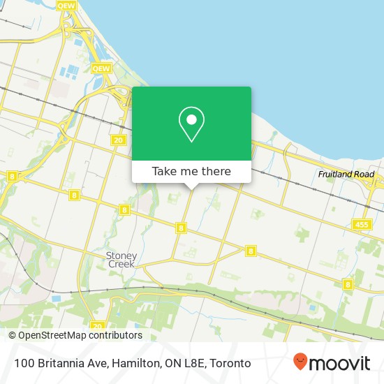 100 Britannia Ave, Hamilton, ON L8E map