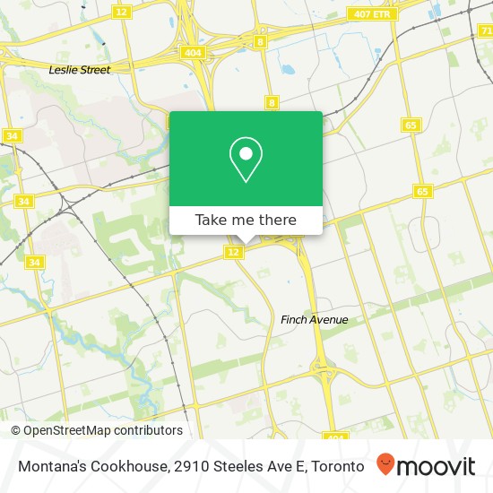 Montana's Cookhouse, 2910 Steeles Ave E map