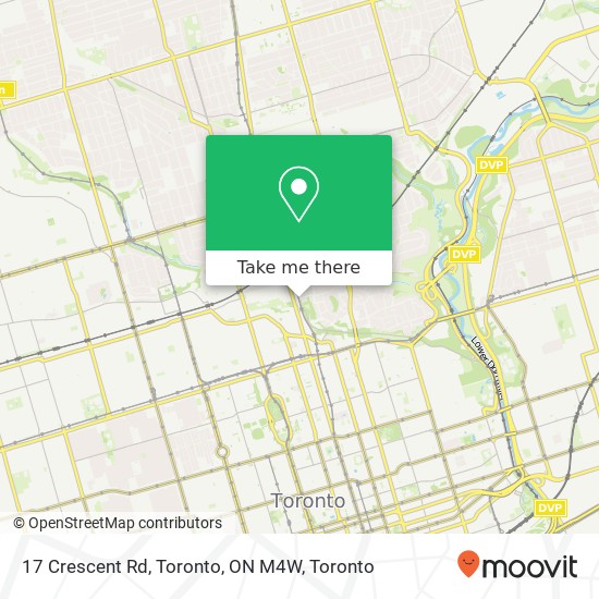 17 Crescent Rd, Toronto, ON M4W plan