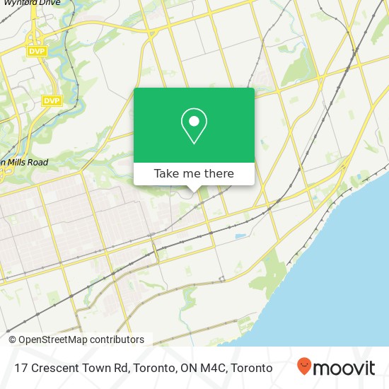 17 Crescent Town Rd, Toronto, ON M4C map