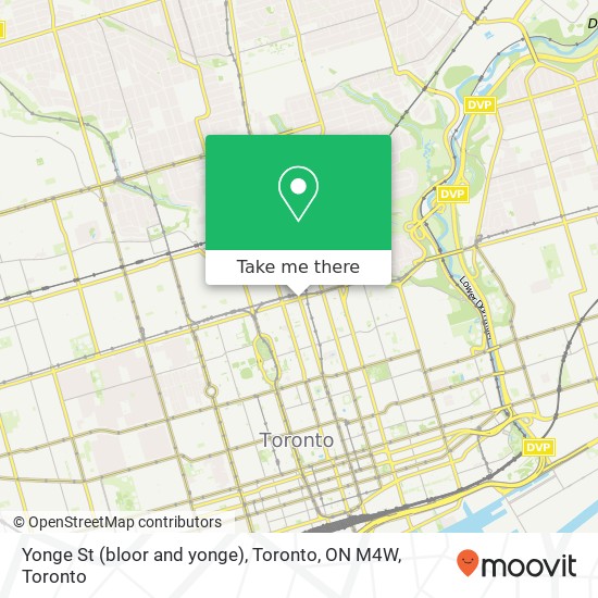 Yonge St (bloor and yonge), Toronto, ON M4W map