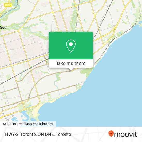 HWY-2, Toronto, ON M4E plan