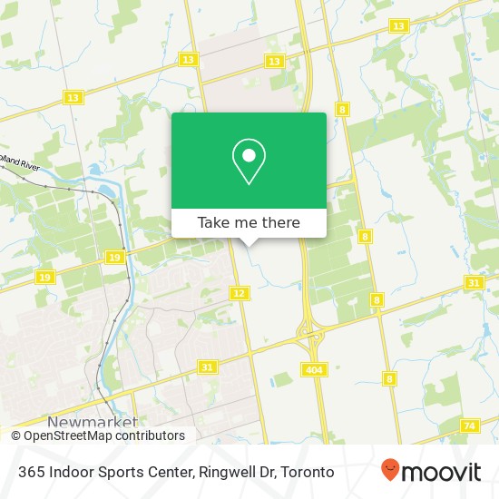 365 Indoor Sports Center, Ringwell Dr map