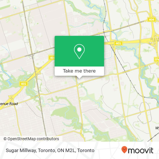 Sugar Millway, Toronto, ON M2L map