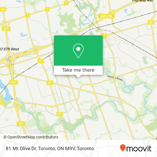 81 Mt Olive Dr, Toronto, ON M9V plan