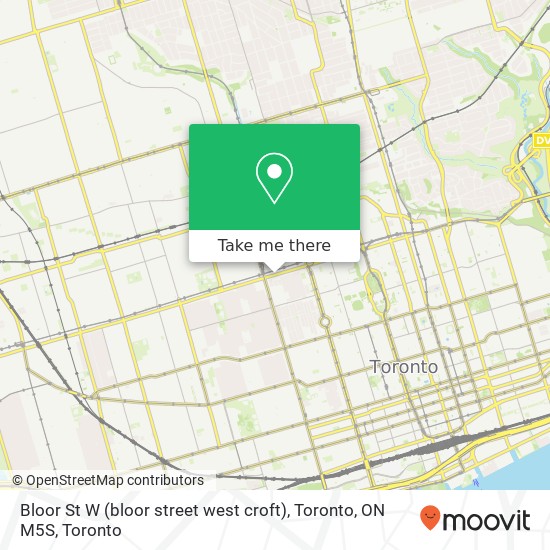 Bloor St W (bloor street west croft), Toronto, ON M5S map