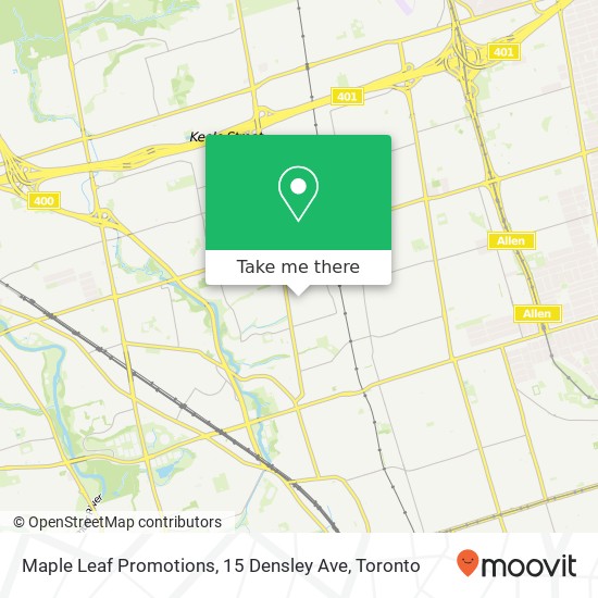 Maple Leaf Promotions, 15 Densley Ave map