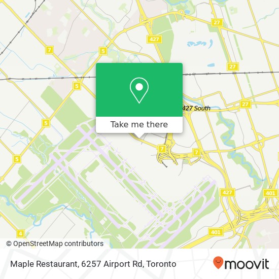 Maple Restaurant, 6257 Airport Rd map