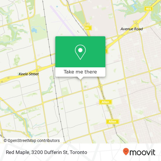 Red Maple, 3200 Dufferin St map