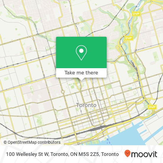 100 Wellesley St W, Toronto, ON M5S 2Z5 map