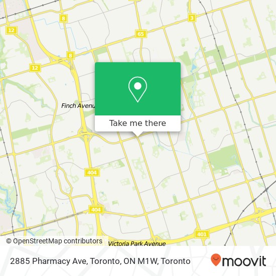 2885 Pharmacy Ave, Toronto, ON M1W map