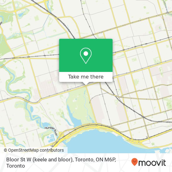 Bloor St W (keele and bloor), Toronto, ON M6P map