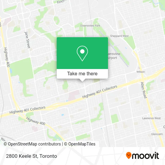 2800 Keele St map