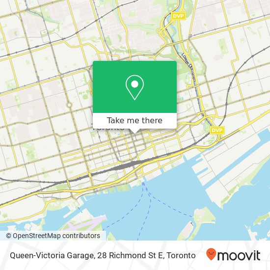 Queen-Victoria Garage, 28 Richmond St E map