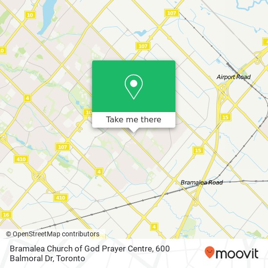 Bramalea Church of God Prayer Centre, 600 Balmoral Dr plan