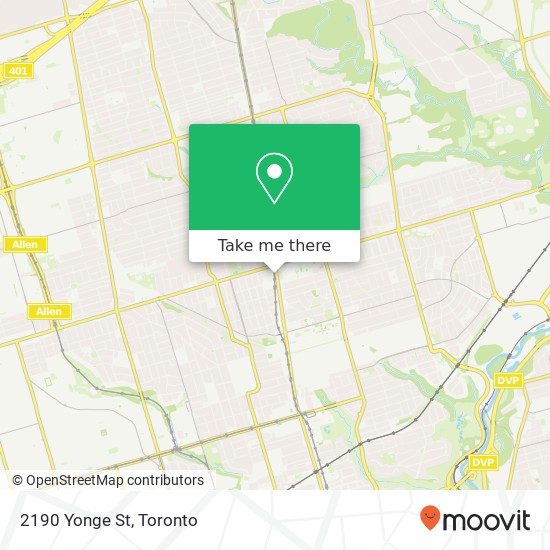 2190 Yonge St map