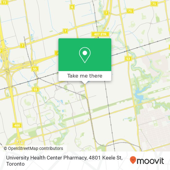 University Health Center Pharmacy, 4801 Keele St map