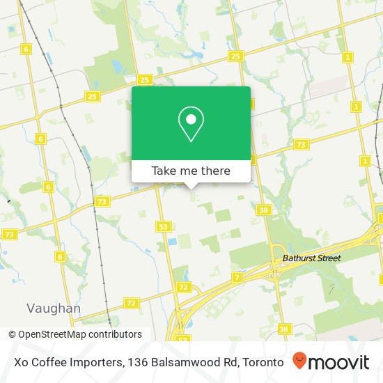 Xo Coffee Importers, 136 Balsamwood Rd map