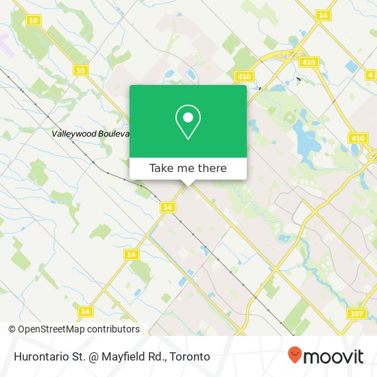 Hurontario St. @ Mayfield Rd. map