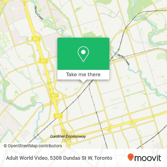 Adult World Video, 5308 Dundas St W plan