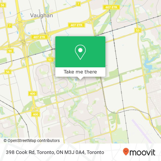 398 Cook Rd, Toronto, ON M3J 0A4 map