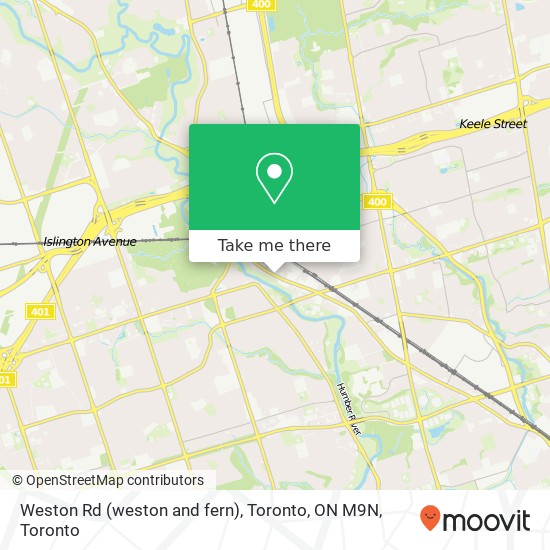 Weston Rd (weston and fern), Toronto, ON M9N map