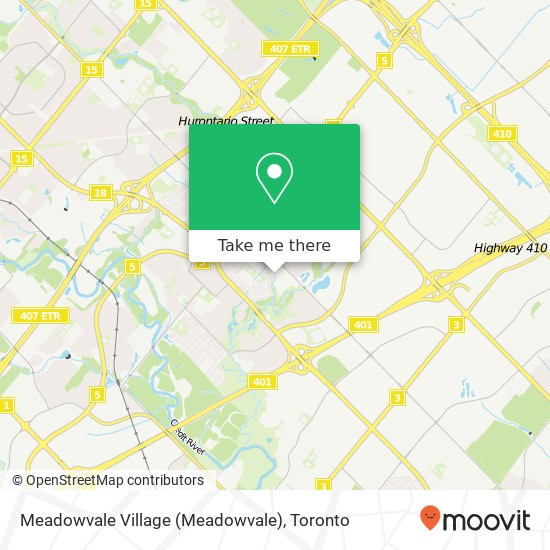 Meadowvale Village map