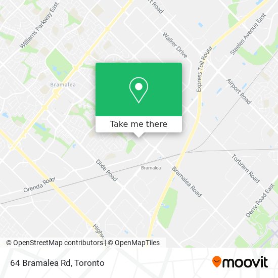 64 Bramalea Rd map