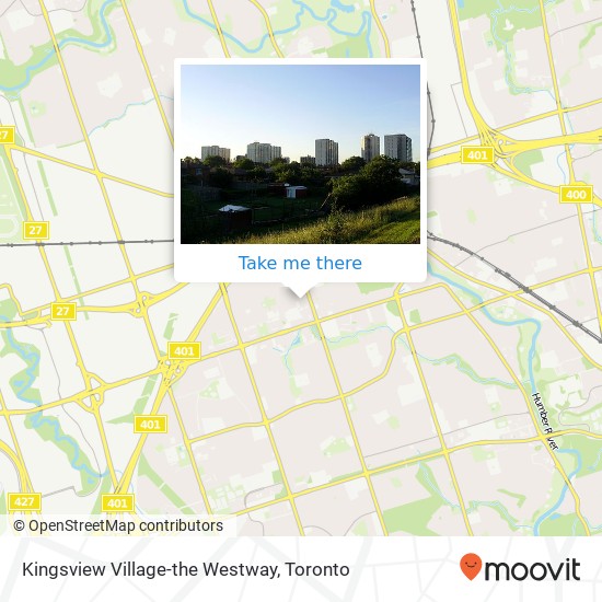 Kingsview Village-the Westway map