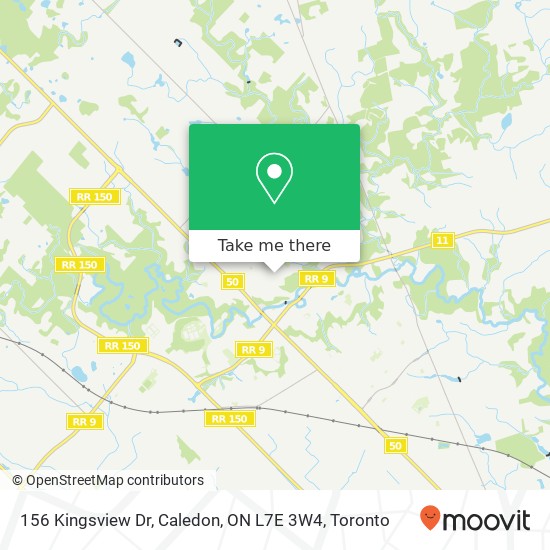 156 Kingsview Dr, Caledon, ON L7E 3W4 map